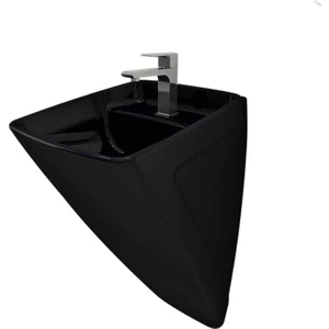 Fırenze Asma Monoblok Lavabo Parlak Siyah 1082-005-0126