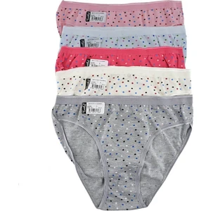 0803 Yıldız 6'lı Paket Elastan Bayan Bikini Külot