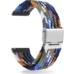 22Mm Evrensel Naylon Kayış Z Siyah Gri (Yurt Dışından)