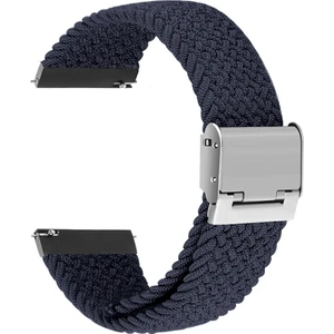 22Mm Evrensel Naylon Kayış Z Siyah Gri (Yurt Dışından)