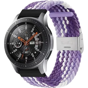 22Mm Evrensel Naylon Kayış Z Siyah Gri (Yurt Dışından)