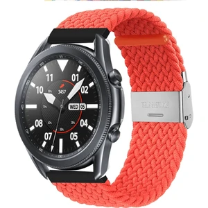 22Mm Evrensel Naylon Kayış Z Siyah Gri (Yurt Dışından)