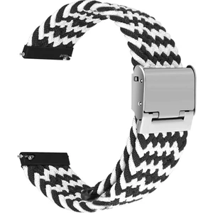 22Mm Evrensel Naylon Kayış Z Siyah Gri (Yurt Dışından)