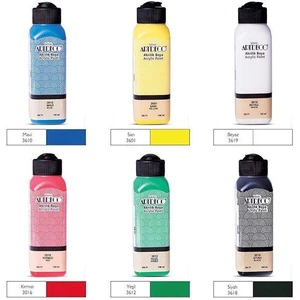 6 Renk Artdeco Akrilik Boya 140ML
