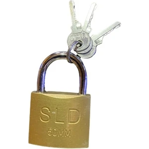 Sld Sarı Kısa Kancalı Asma Kilit 50MM