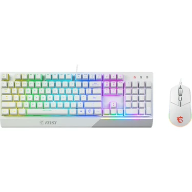 MSI Vigor GK30 Combo White Tr Klavye & Mouse Set