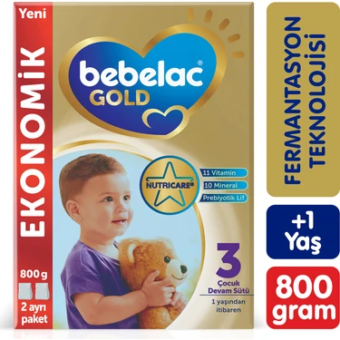 Bebelac Gold 3 Çocuk Devam Sütü 800