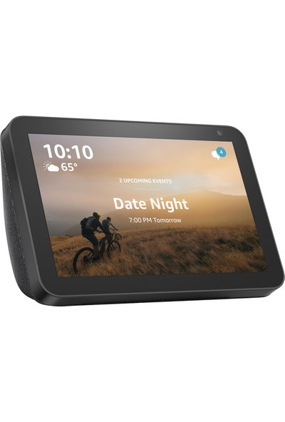 Amazon Echo Show 8 Inç Siyah Alexa Uyumlu Akıllı Asistan Ekran 3.5mm Jack Girişli