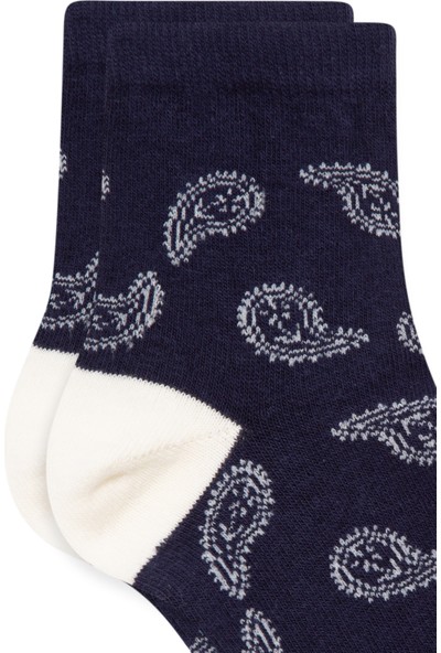 Mavi Lacivert Soket Çorap