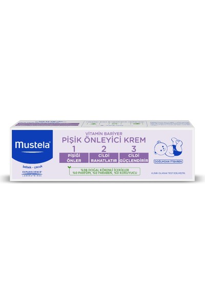 Mustela Vitamin Barrier 1 - 2 - 3 Cream - Bebek Pişik Kremi 50 ml