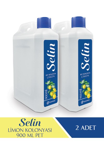 Selin Bidon Kolonya 900 ml x 2 Adet