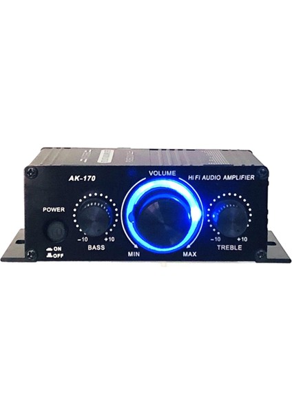 AK170 Araba Güç Amplifikatörü Audio Alıcı Subwoofer Karaoke Ev Sineması Için (Yurt Dışından)