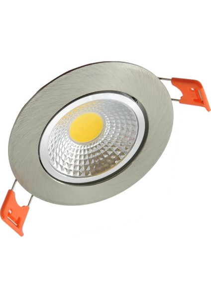 Krom Sıva Altı LED Spot Armatür 5W Cob Beyaz Gün Işığı