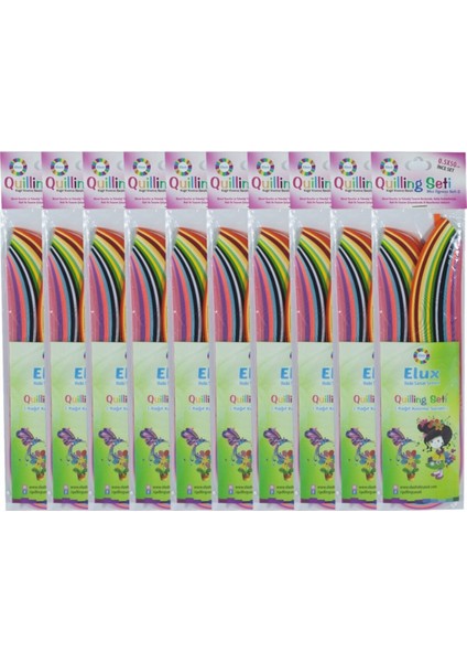Quilling Set Ince 0,5X50 cm 10 Adet