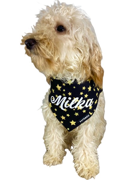 Isimli Gold Stars Tasma Fular Bandana modelleri