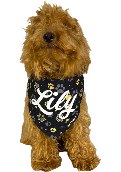 Isimli Gold Paws Tasma Fular Bandana modelleri