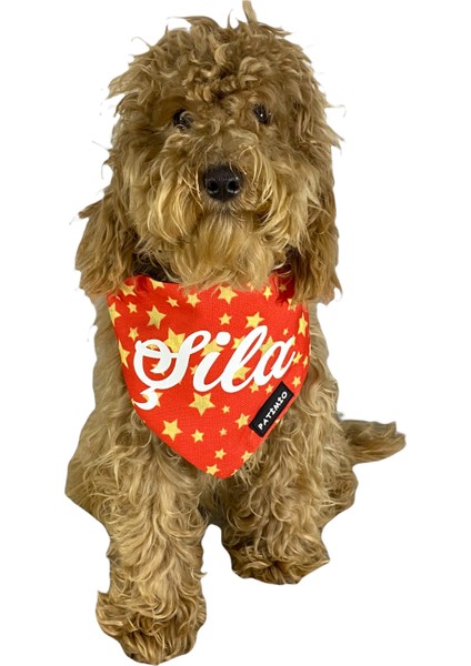 Isimli Red Gold Stars Tasma Fular Bandana modelleri