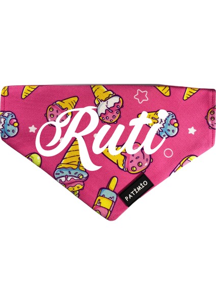 Isimli Ice Cream Tasma Fular Bandana