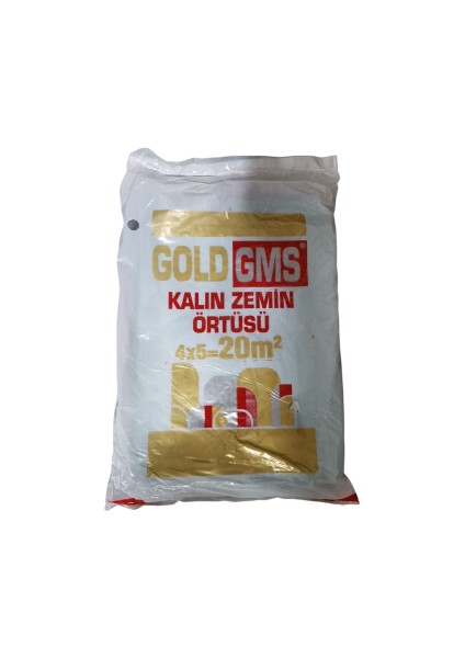 Gold Gms Boya Badana Örtüsü Koruyucu Kalın Zemin Örtüsü 20 M2 ( 4 X 5 M.)