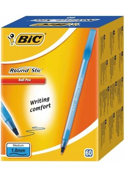 Bic Tükenmez Kalem Mavi 60'lı Paket Round Stic