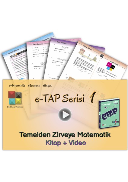 Dört Kare Yayınları Sıfırdan Matematik Etap Serisi Temelden Zirveye Matematik Kitap Ve Video Dersler