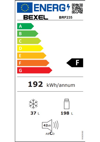 BRF-235 235LT Derin Donduruculu Buzdolabı modelleri