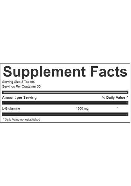 Glutamine 500 Mg 90 Tablet
