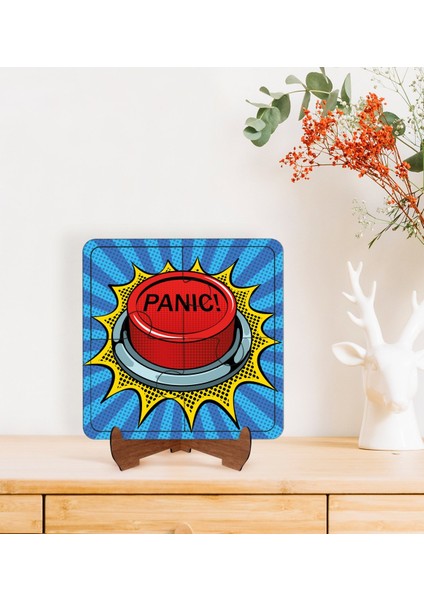 Gift Pop Art Tasarımlı Ahşap Standlı Puzzle Çerçeve-33