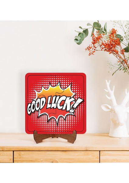Gift Pop Art Tasarımlı Ahşap Standlı Puzzle Çerçeve-13