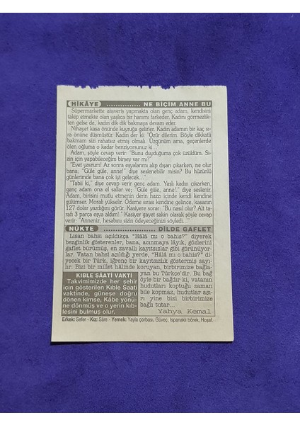6 Ocak 2003 Takvim Yaprağı - Nostaljik Koleksiyonluk Takvim Yaprağı fiyatları