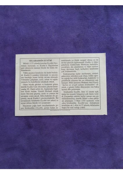 6 Mart 2003 Takvim Yaprağı - Nostaljik Koleksiyonluk Takvim Yaprağı A