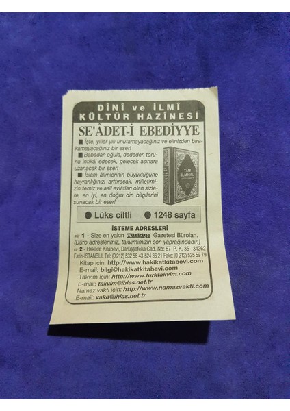 15 Ağustos 2003 Takvim Yaprağı - Nostaljik Koleksiyonluk Takvim Yaprağı fiyatları