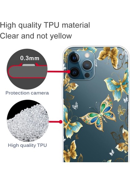 iPhone 13 Pro Max 6.7 Inç Uyumlu Ulta Ince Desen Baskılı Esnek Tpu Telefon Kılıfı - Çok Renkli (Yurt Dışından) modelleri