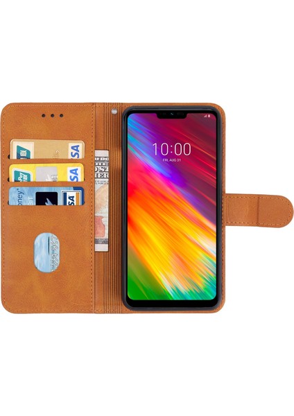 Lg G7 Için Deri Telefon Kılıfı (Kahverengi) (Yurt Dışından) modelleri