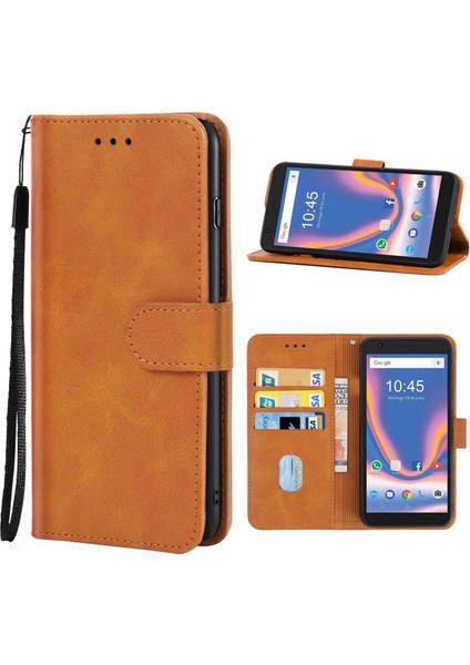 Zte Blade L9 (Kahverengi) Için Deri Telefon Kılıfı (Yurt Dışından)