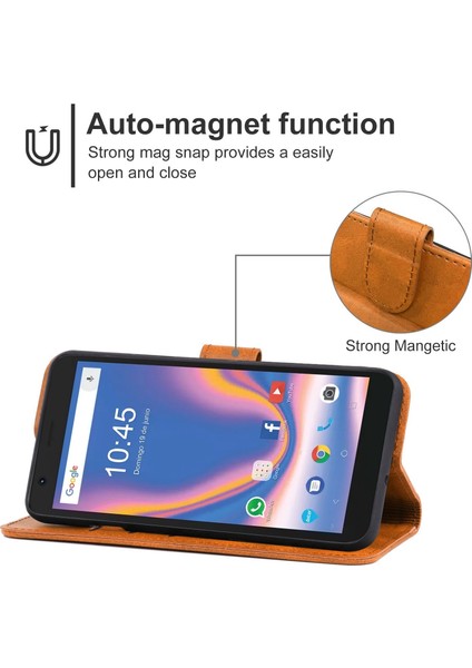 Zte Blade L9 (Kahverengi) Için Deri Telefon Kılıfı (Yurt Dışından) fırsatları
