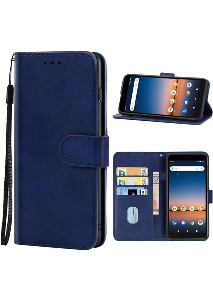 Kriket Boru / At & T Calypso 2 Için Deri Telefon Kılıfı (Mavi) (Yurt Dışından)