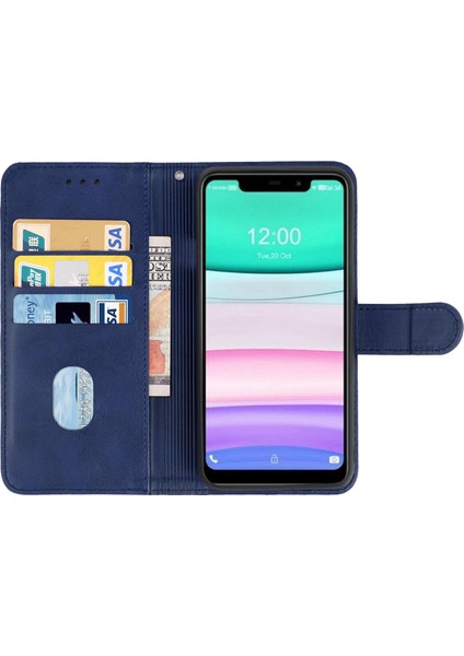 Oukitel C22 Için Deri Telefon Kılıfı (Mavi) (Yurt Dışından) modelleri