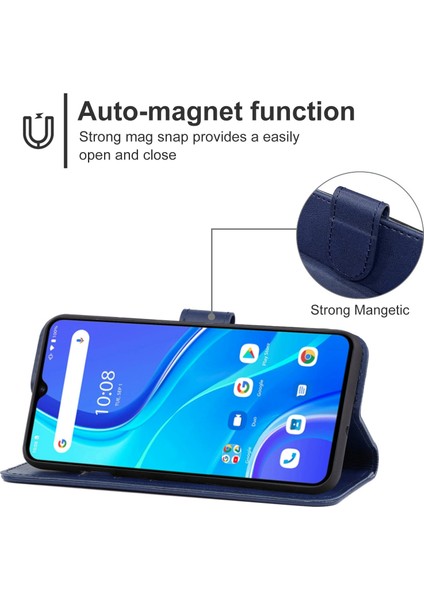 Umidigi A7S (Mavi) Için Deri Telefon Kılıfı (Yurt Dışından) fırsatları