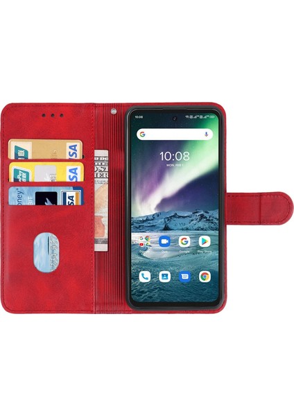 Umidigi Bison Gt Için Deri Telefon Kılıfı (Kırmızı) (Yurt Dışından) modelleri