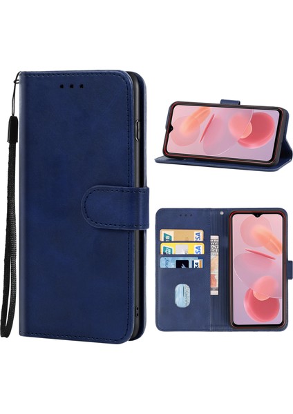 Ulefone Notu 12P (Mavi) Için Deri Telefon Kılıfı (Yurt Dışından)