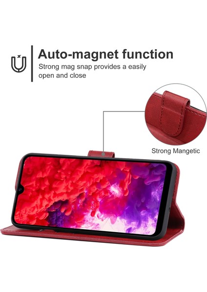 Infinix Itel A48 Için Deri Telefon Kılıfı (Kırmızı) (Yurt Dışından) fırsatları