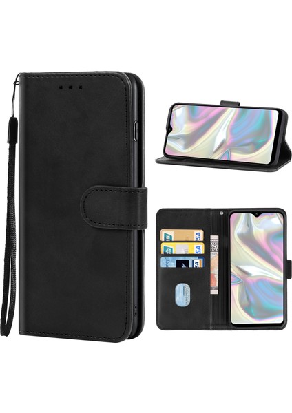Samsung Galaxy A70E (Siyah) Için Deri Telefon Kılıfı (Yurt Dışından)