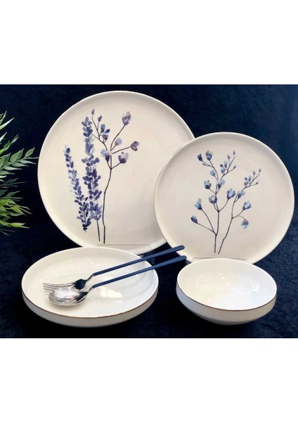 Spring Branch Bone China 24 Parça Yemek Takımı