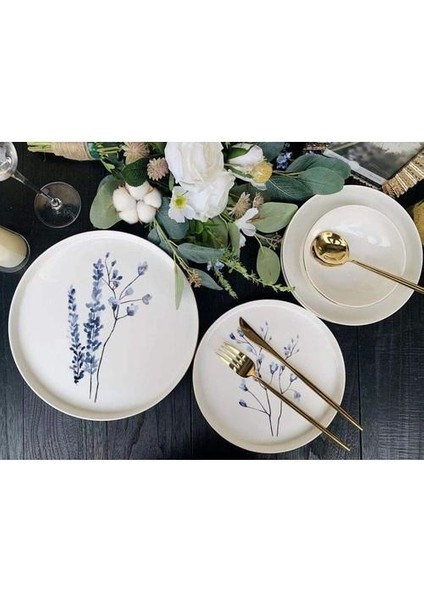 Spring Branch Bone China 24 Parça Yemek Takımı