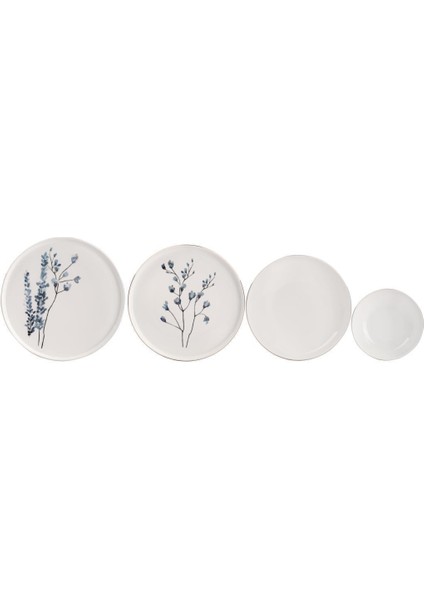 Spring Branch Bone China 24 Parça Yemek Takımı