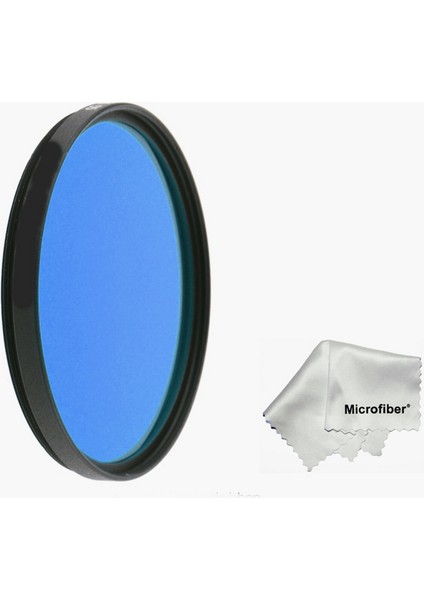 67MM Lensler Için Full Color Düz Renk Blue Mavi Efekt Filtre