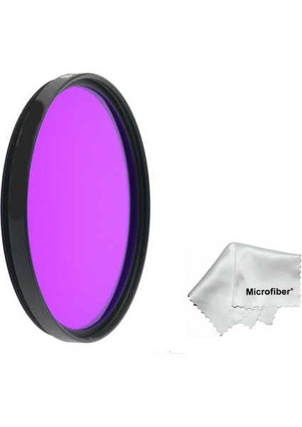 67MM Lensler Için Full Color Düz Renk Purple Mor Efekt Filtre