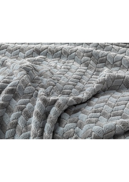 Softy Braid Ombre Super Soft Çift Kişilik Battaniye 200 x 220 cm Gri modelleri