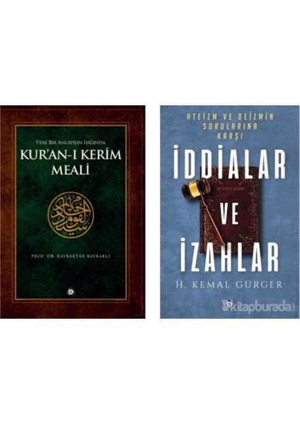 Yeni Bir Anlayışın Işığında Kur'an-I Kerim Mealikarton Kapak-Ateizm ve Deizmin Sorularına Karşı Iddialar ve Izahlar 2 Kitap Set